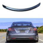 DSI - FITS Tesla Model S 2012-2019 Carbon Fiber S Style Rear Trunk Deck Lip Boot Spoiler Wing