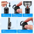 DSI - Torch Lighter 2 Pack Windproof Adjustable Single Jet Flame Butane Lighter Refillable Gas Lighter for Candle Camping Grill BBQ Fireplace (Butane Not Included)