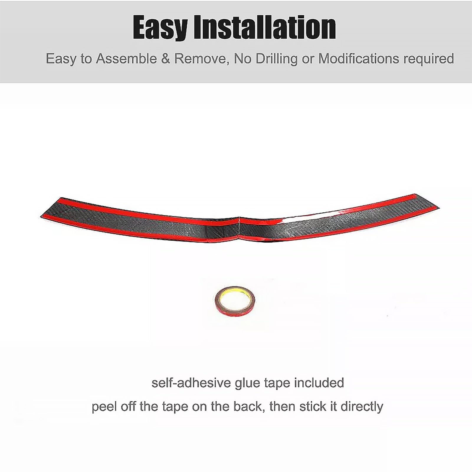 DSI - Front Grille Insert Trim Compatible With Tesla Model X 2020 2019 2018 2017 2016 Front Center Mesh Grille Grill Cover(Carbon Fiber)