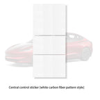 DSI - r Center Console Panel Sticker Suede Film - FITS -  Tesla Model 3 & Y Highland Juniper Carbon Central Control Cover Car Interior Accessories