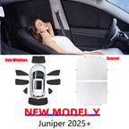 DSI - Tesla Model Y Juniper 2025 2026 Launch Sun Shade Front Rear Side Window Sunshade Windshield Sun Outdoor Camping Accessories
