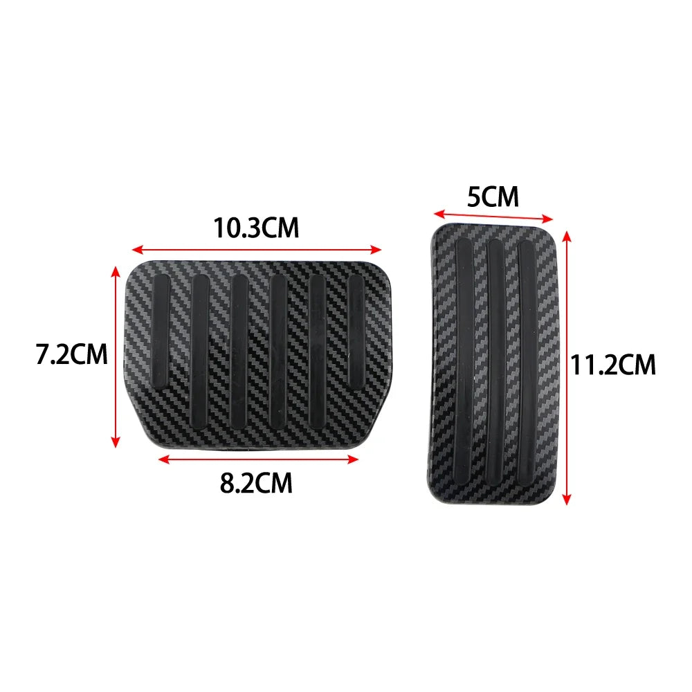 DSI - Car Pedals for Tesla Model 3 Model Y 2022 2023 2024 Accelerator Gas Brake Pedal Cover Non-Slip Carbon Fiber Pad Accessories