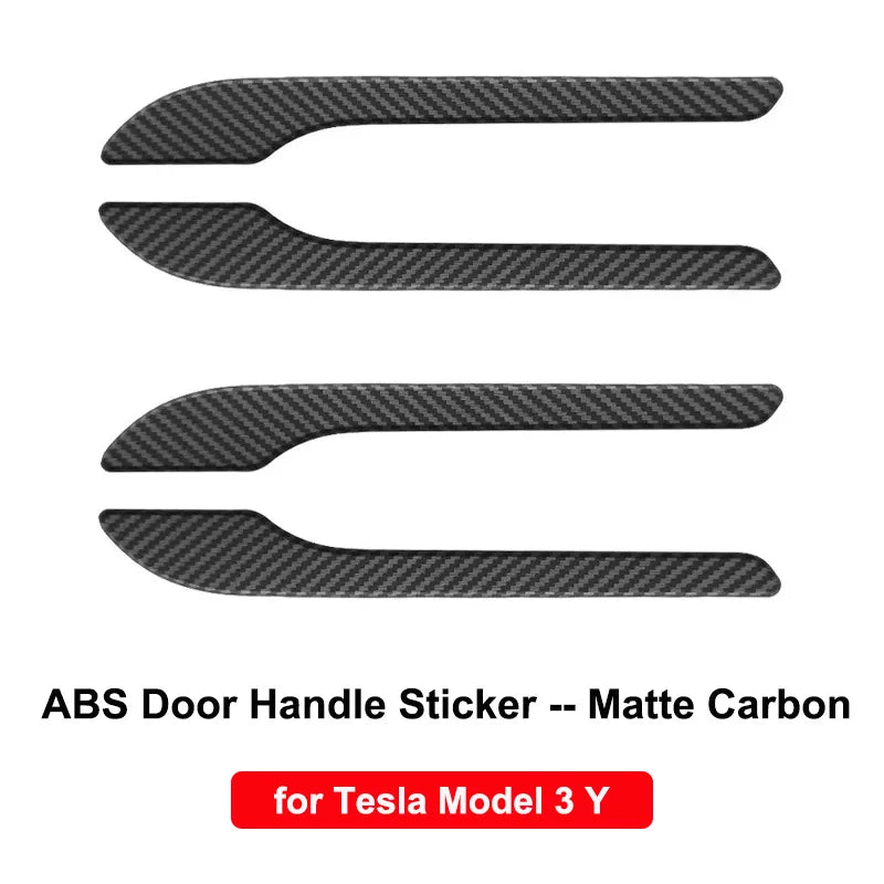DSI - Carbon Fiber Center Console Wrap - FITS Tesla Model Y 3 2023 ABS  Cover Kit Dashboard Armrest Door Side Trim Sticker Accessories