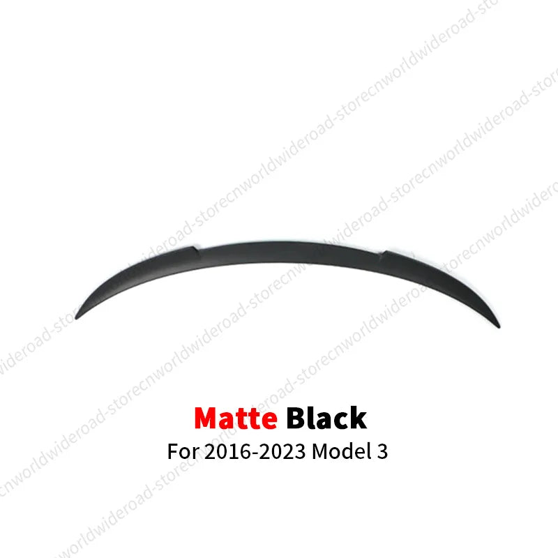 DSI - Rear Trunk Lid Spoiler Wing For Tesla Model Y 3 Highland Model 3 Spoiler Tail Wing  Black and Carbon Fiber Pattern Body Kit