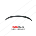 DSI - Rear Trunk Lid Spoiler Wing For Tesla Model Y 3 Highland Model 3 Spoiler Tail Wing  Black and Carbon Fiber Pattern Body Kit