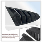 DSI - Window Louver，2Pcs Side Vent Window Louvers for Tesla Model S 2017-2025, ABS Print Sport Window Decorative Covers, Exterior Trim Accessories - Carbon Fiber