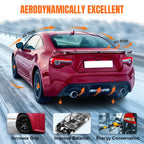 DSI - Rear Bumper Diffuser Lip Kit for Tesla Model Y 2020-2024, Carbon-Print PP Lower Valance Splitter