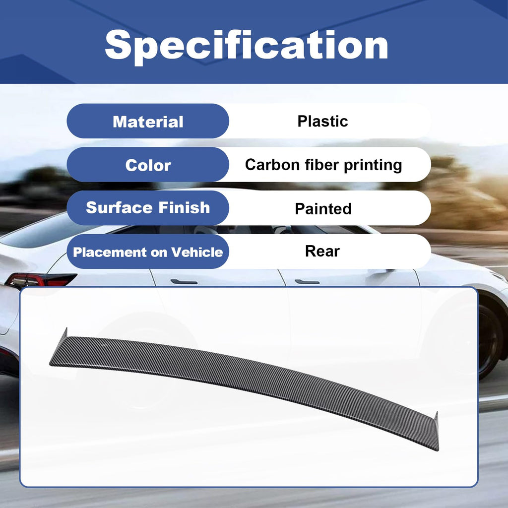 DSI - Rear Window Spoiler for Tesla Model Y ABS Roof Spoiler Tail Wing