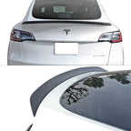 DSI - Rear Trunk Spoiler Fits 2020-2025 Tesla Model Y, IKON Style Real Carbon Fiber Racing Deck Lid Spoiler Rear Trunk Tail Lip Wing Styling Trim
