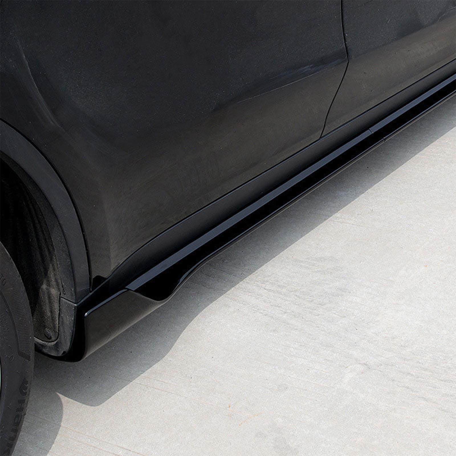 DSI -  4-Piece Side Skirt Extension Kit for Tesla Model Y 2020-2024, Gloss Black ABS Rocker Panel Splitter