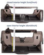 DSI - Under Screen Storage Organizer for Tesla Model Y Model 3 Accessories(include Juniper & Highland), Rattle-Free Push Latch Mechanism Perfect Fit, Tissue Dispenser, Hidden for Personal Valuables