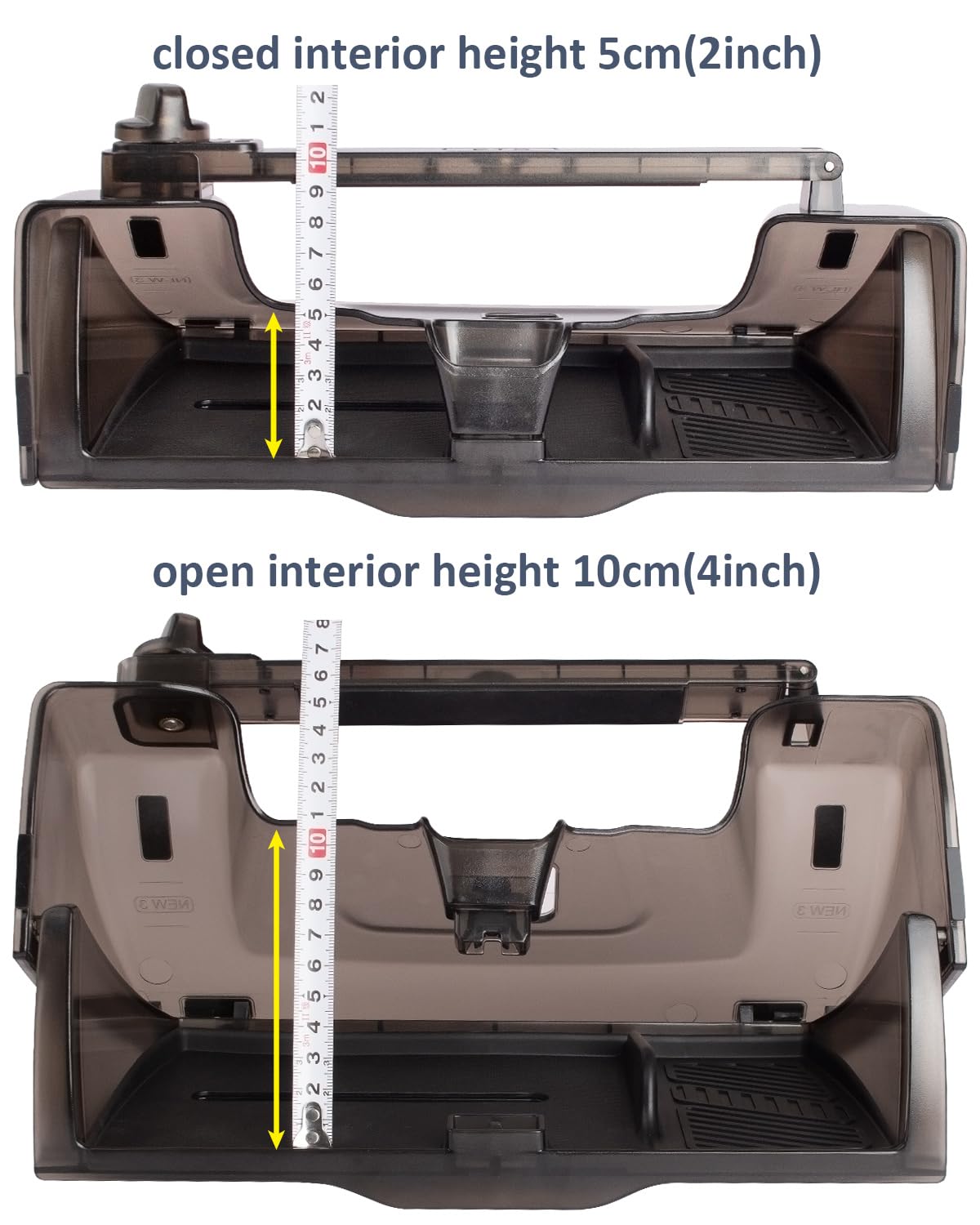 DSI - Under Screen Storage Organizer for Tesla Model Y Model 3 Accessories(include Juniper & Highland), Rattle-Free Push Latch Mechanism Perfect Fit, Tissue Dispenser, Hidden for Personal Valuables
