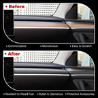 DSI - 9 PCS Carbon Fiber Interior Decor Trim Cover Kit Compatible with 2021-2023 Tesla Model 3 & 2019-2024 Model Y, Dashboard Cover Door Panel Cover Steering Lever Cover Steering Wheel Cover