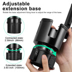 DSI - Car Cup Holder Expander Adjustable Base with Phone Mount 360° Rotation Cup Holder Cell Phone Holder for Car Compatible with iPhone All Smartphones