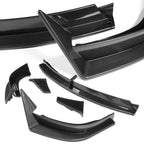 DSTAR - 7PCS Set Front Bumper Lip & Real Carbon Fiber Rear Trunk Spoiler Wing & Rear Roof Spoiler Compatible with 2022-2025 Tesla Model X, 2023 2024 (Painted Carbon Fiber Lip)