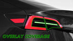 DSI - PreCut Vinyl Smoke Tint for 2020-2022 Tesla Model Y Tail Light (3. Taillight Insert w/Cutout, 20percent Dark Smoke)