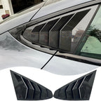 DSI - Window Louver，2Pcs Side Vent Window Louvers for Tesla Model S 2017-2025, ABS Print Sport Window Decorative Covers, Exterior Trim Accessories - Carbon Fiber