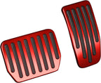 DSI - Foot Pedal Pads Set for Tesla Model 3 Model Y, Non-Slip Performance Aluminum Car Accessories Brake & Accelerator Pedal Covers for Model 3/Y (Red)