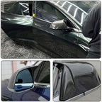 DSI - Dry Carbon Fiber Mirror Cover Caps for Tesla Model S 2021-2023 Add-on Side Rearview Mirror Caps Car Exterior Outside Shell Factory Outlet