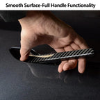 DSI - 4PCS Tesla Model 3/Y Door Handle Cover Set (2017-2025) Highland & Juniper Compatible, Car Door Handle Sills Protection Wrap Exterior Accessories, Carbon Fiber 3D Sticker