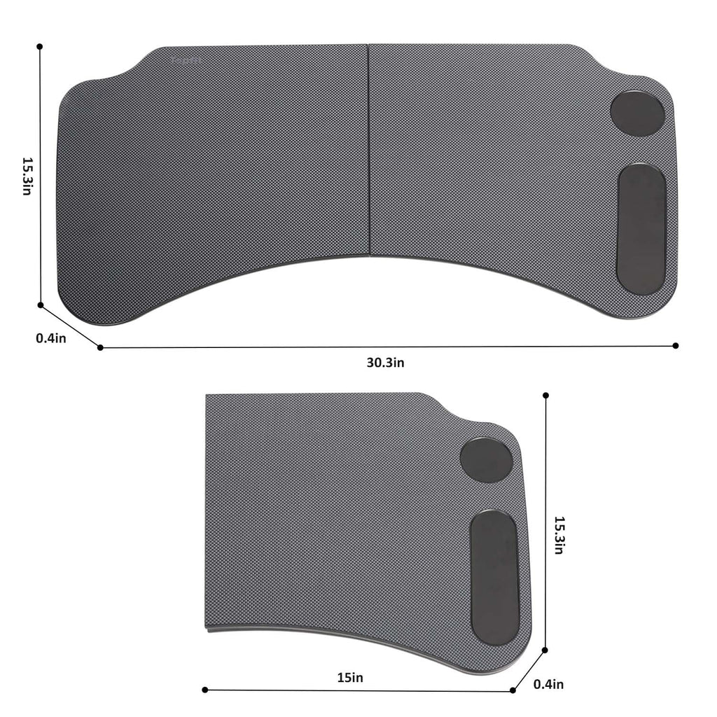 DSI - Tesla Model Y Model 3 Foldable Laptop Working Table with Carbon Fiber Texture