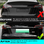 DSI - Dual Motor Badge Emblem Sticker Plaid Decor Compatible for Model 3 Y X S Accessories (A-Plaid)