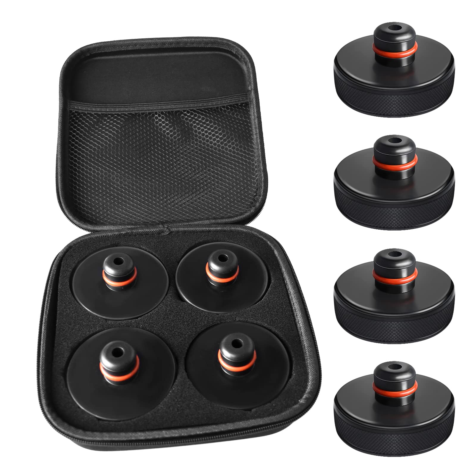 DSI - Lifting Jack Pad for Tesla Model 3/S/X/Y, 4 Pucks with Storage Case, Accessories for Tesla Vehicles 2013 to 2026