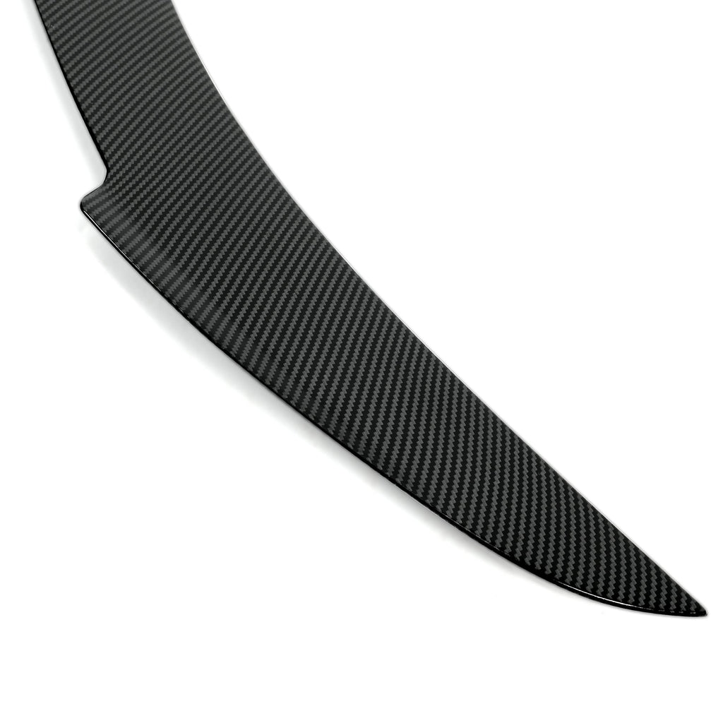DSI - Rear Trunk Spoiler Compatible with 2012-2021 Tesla Model S JC Style Trunk Lid Wing Lip Splitter Air Deflector ABS Plastic Carbon Fiber Style