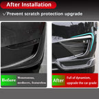 DSI - Fits all 2020-2024 Tesla Model Y Front Fog Light Cover Trim Eyebrow Frame Decorative Accessories (Glossy Carbon Fiber Pattern)