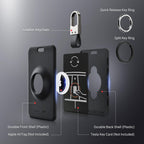 DSI - Tesla Key Card Holder with AirTag Slot, AirTag Tesla Card Plastic Card Key Holder for Model 3 Y S X Cybertruck with Keychain Key Rings, Key Card Protective Case Cover for Tesla - 1 Pack