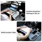 DSI - Tesla Model Y Model 3 Foldable Laptop Working Table with Carbon Fiber Texture