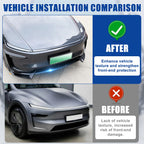 DSI - Front Bumper Lip for 2025 2026 Tesla Model Y Juniper, 3-Piece ABS Front Splitter Bumper Lip, Aerodynamic Stability, No-Drill Model Y Juniper Accessories (Glossy Black)