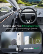 DSI - Mag-Safe Phone Mount for Tesla Model 3 2024 2025 – Exclusive Door-Install Magnetic Car Mount for iPhone 16/15/14/13/12, Accessories for Tesla Model 3 Highland