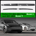 DSI - Carbon Fiber-ISH Dashboard/Door trim panel cover - (Diamond Star Inspected/Approved) Fits 2019-2024 Tesla Model Y & 2021-2023 Model 3  - M3 & MY Tesla Interior Cover Panels 4PCS-Gloss Carbon Fiber - $58.99