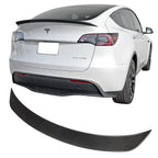 DSI - Rear Trunk Spoiler Fits 2020-2025 Tesla Model Y, IKON Style Real Carbon Fiber Racing Deck Lid Spoiler Rear Trunk Tail Lip Wing Styling Trim