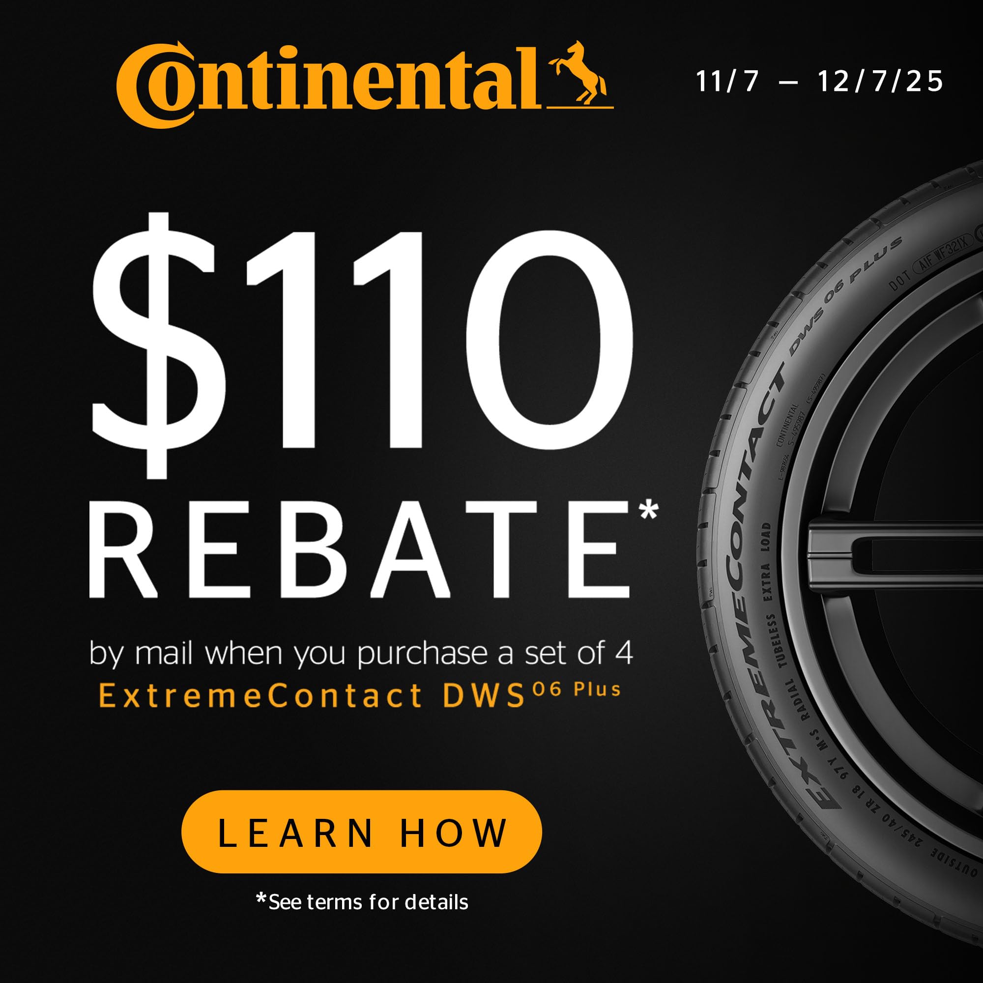 Continental ExtremeContact DWS06 PLUS UHP All Season 255/45ZR19 104W XL Passenger Tire