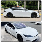 DSI - REAL Carbon Fiber Side Skirts for Tesla Model S Plaid 2021-2024 Under Door Rocker Panels Valance Extension Lip Factory Outlet