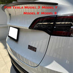 DSI - Dual Motor Badge Emblem Sticker Plaid Decor Compatible for Model 3 Y X S Accessories (A-Plaid)
