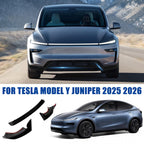 DSI - Front Bumper Lip for 2025 2026 Tesla Model Y Juniper, 3-Piece ABS Front Splitter Bumper Lip, Aerodynamic Stability, No-Drill Model Y Juniper Accessories (Glossy Black)
