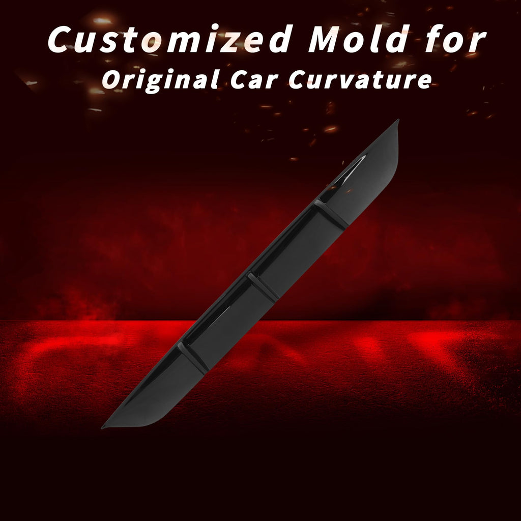 DSTAR - Rear Diffuser for Tesla 2025 2026 Model Y Rear Bumper Molding Lower Lip Splitter Spoiler Model Y Juniper Accessories（Glossy Black）