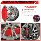 DSI - Brake Caliper Covers Compatible with Tesla Model Y Juniper 2025-2026, 19 20 inch Front and Rear Brake Wheel Hub Brake Caliper Covers 4 Pcs For Model Y Juniper Accessories Red