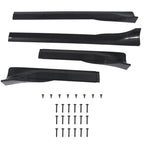 DSI - Side Skirts Extensions Fit for Tesla Model Y 2020 2021 2022 2023 2024 "Carbon Fiber Look" 4PCS Add-On Side Skirt Kit