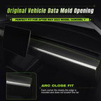 DSI - Dashboard Cover Trim REAL Carbon Fiber for After 2023.5 Tesla Model 3&Y Dashboard Wrap - Dry Carbon Fiber Interior Decoration Compatible with Tesla Model 3&Y (Matte)