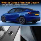 DSI - FITS 2025 Tesla Model Y Juniper PPF Precut Car Paint Protective Film Self Adhesive TPU Car Wrap Film Scratch Protector Exterior Accessories Black (Carbon Fibre, Rear Tail Light)