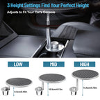 DSI - Car Tray Table & Car Desk for Laptop with 2 Risers and Anti-Slip Pad, 360° Rotating Cup Holder for Working and Eating Compatible with Tesla Model 3/Y/S, Ford F150/Explorer/Maverick & Most Vehicles/EV
