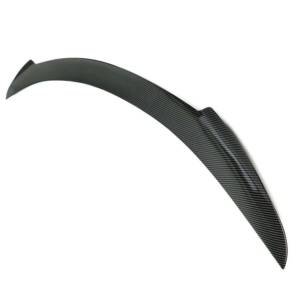 DSI - Rear Trunk Spoiler Compatible with 2012-2021 Tesla Model S JC Style Trunk Lid Wing Lip Splitter Air Deflector ABS Plastic Carbon Fiber Style