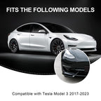 DSI - Carbon Fiber Front Lip Compatible with 2017-2023 Tesla Model 3, Front Bumper Splitter Protector Body Kit
