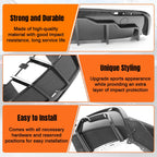 DSI - Rear Bumper Diffuser Lip Kit for Tesla Model Y 2020-2024, Carbon-Print PP Lower Valance Splitter