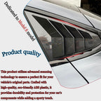 DSI - Window Louver，2Pcs Side Vent Window Louvers for Tesla Model S 2017-2025, ABS Print Sport Window Decorative Covers, Exterior Trim Accessories - Carbon Fiber