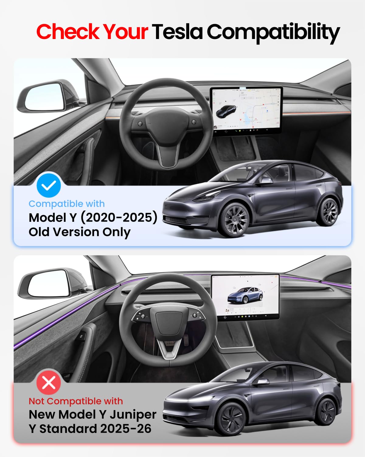 DSI - 2025 Upgrade Tesla Model Y Sunshade Roof [No Gaps, No Sagging] Tesla Y Accessories Heat Insulation Foldable Glass Sunroof Cover for Model Y 2021-2025 (WILL Not Fit New Y Juniper), 2PCS, Gray